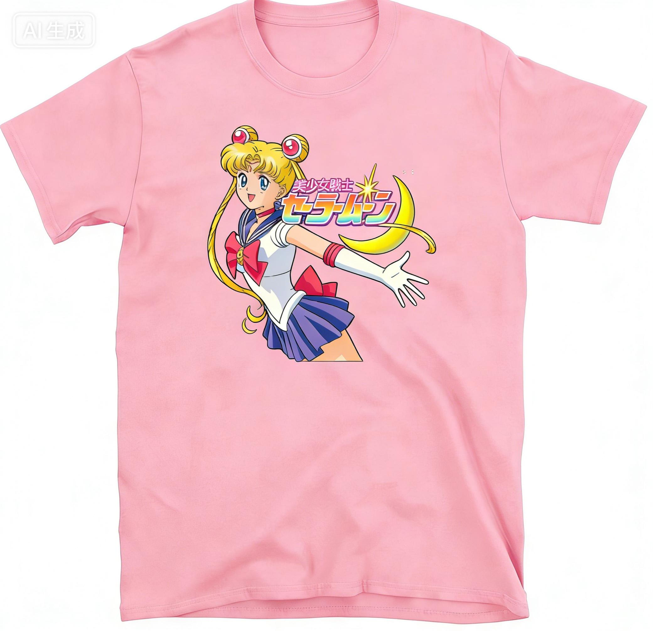 

Comfortable Sailor Moon Japanese Pixel Art Streetwear Shirt Artemis Wands 2026 New Cotton Summer Unisex and Women TShirt 3XL