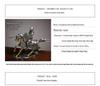 Nordic Luxury Knight and Horse Ornament: Elegant Chinese Style Decor for Living Room or Office