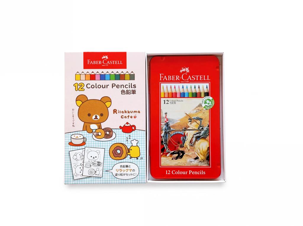 Rilakkuma Colored 27131010 Faber-Castell Pencils, 12-Color Set,