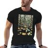 Escher - Tre Mondi Colori Maglietta Casual Quotidiana a Maniche Corte