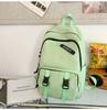 School Bag Spring Backpack New Color Mint Green Backpack for Middle and High School Students Casual Travel Couple College Students Breathable and