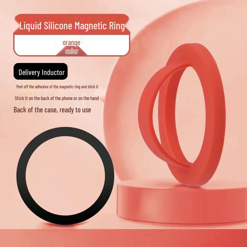 Apple iPhone 15 3D Silicone Magnetic Ring Stand & Finger Grip Cover