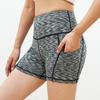 Women's Quick-Dry High-Waisted Yoga Capri Pants with Pockets, Stretchy, Tight-Fit, Ideal for Training and Running