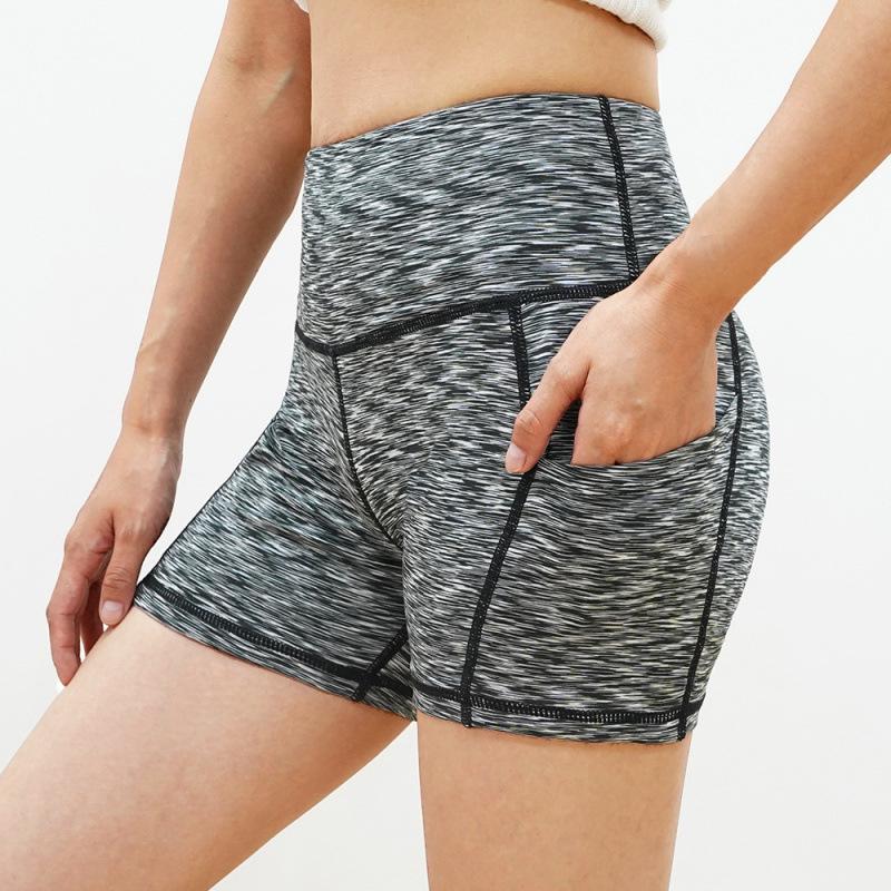 Women's Quick-Dry High-Waisted Yoga Capri Pants with Pockets, Stretchy, Tight-Fit, Ideal for Training and Running