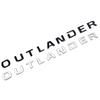 Dla Mitsubishi Outlander Naklejki Samochodowe Styling Napis Litery 3D Emblemat Maski Logo Odznaka Akcesoria Samochodowe ABS Chrom