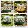 Caja de Plantación con Rejillas Ajustables para Control de Temperatura y Humedad Bandeja de Arranque de Plantas con Retención de Humedad Aislante Transparente Apilable