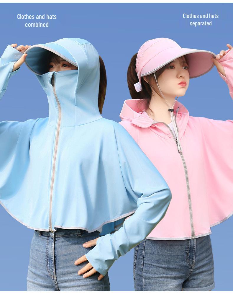 Women's Hooded UV Protection Cycling Jacket - Lightweight & Breathable