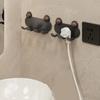 Cartoon Animals Plug Bracket Punch-free Wall Storage Hook Power Plug Socket Holder  for Home