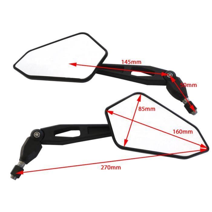 Excellente Qualité E-marqué Nue Et Supermoto Moto Miroirs D'aile De Moto Pièces D'alchimie De Marque