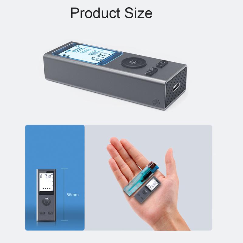 Laser Distance Meter 40M 50M Digital Tape Laser Rangefinder Trena Metro Laser Range Finder Measuring Tape Mini USB Charging