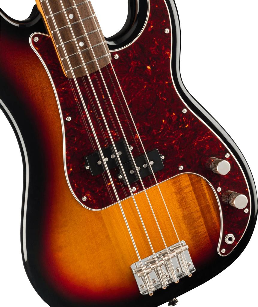 Squier by Fender Elektrická baskytara Classic Vibe Precision Laurel Sunburst s měkkým pouzdrem '60s Bass®, Hmatník, 3-barevný