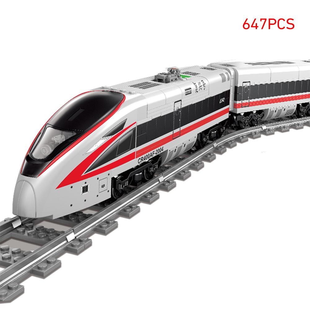 78cm City Train Building Block Toys-Battery-powered,Great for Boys' and Teenagers' Play and Learning,Educational Holiday Gift