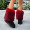 Fashion 2025 New Snow Boots Women's Warm Cotton Shoes Low Top Non-Slip Short Fashion