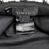 Ausgezeichneter CHANEL Hut COCO Mark Hahnentritt Tweed Hut Weiß schwarz Wolle Damen M 21V Gebraucht