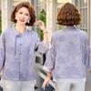 2026 Spring/Summer Trendy Chinese-Style Seven-Sleeve Shirt for Mom