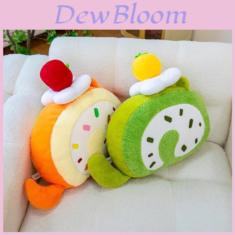 Plush Swiss Roll Cake Pillow With Pp Cotton Filling For Couples Christmas Gift