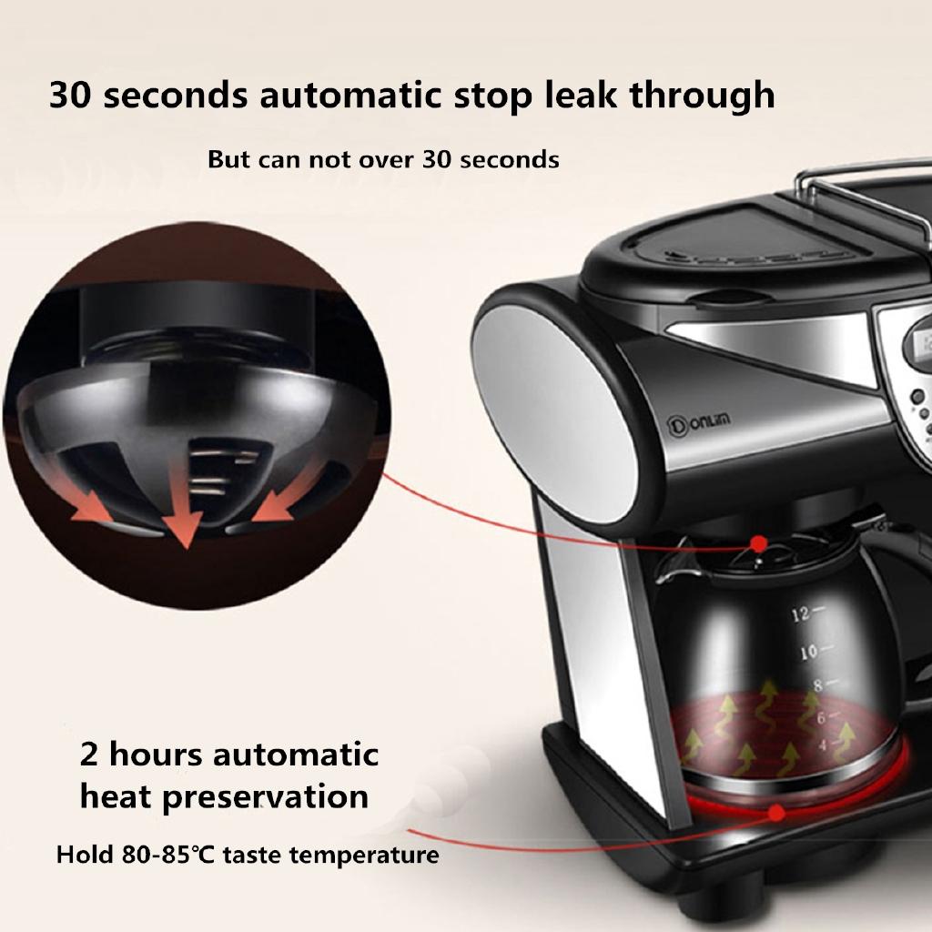 1850W 1.5L LCD Screen Automatic Espresso Coffee Machine American Cafe Maker Coffee Pot Steam Bubble Milk Frother