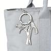Portachiavi Creativo per Parrucchieri con Forbici Pettine e Asciugacapelli Strumento per lo Styling Ciondolo Accessori Portachiavi