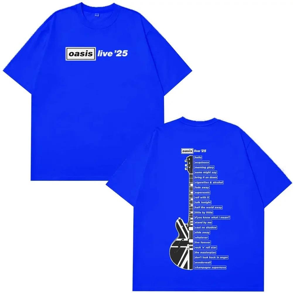 Oasis Live '26 Wembley Tour Men's T-shirt Fan Merch Summer Men's Hip-hop Fashion T-shirt Comfortable Casual Men's T-shirt Top