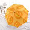 1pc Pumpkin Moon Automatic Open/close Folding Compact Umbrella, 8-Rib Sturdy Canopy, Lightweight Portable, Everyday Use, Gift, 096