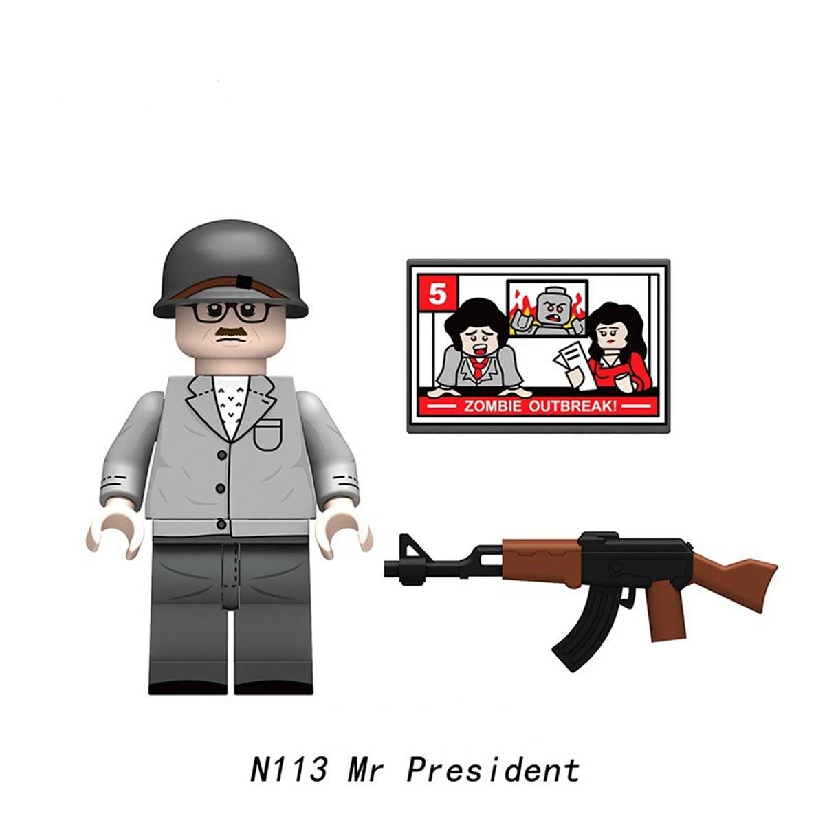 

Ужасы Зомби Офицер Президент Зомби Бандит Сборный Конструктор Игрушки