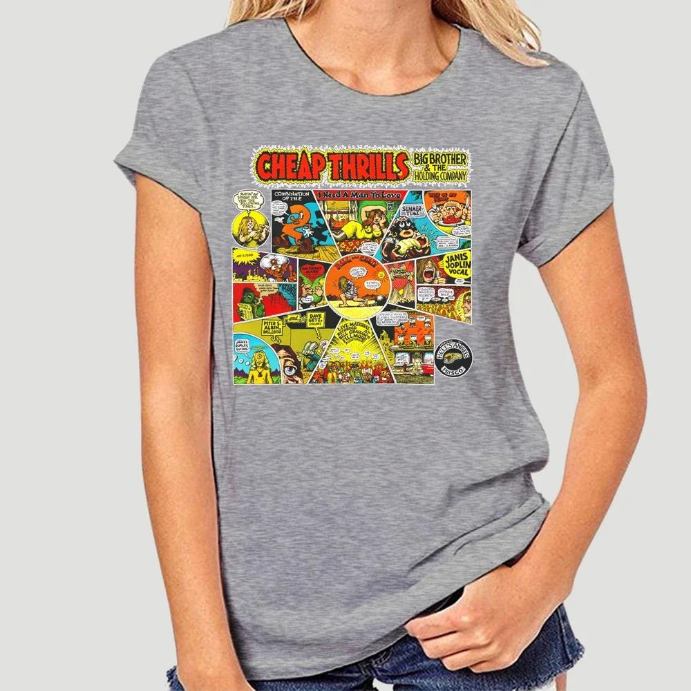 JANIS JOPLIN Cheap Thrills T-Shirt (Black) S-5XLHipster O-Neck Cool Tops 5766X