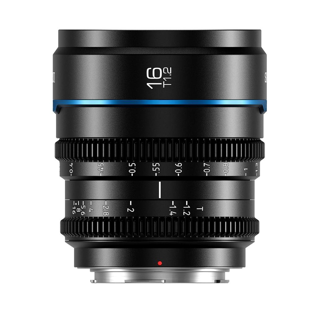 SIRUI Night Walker 16mm S35 Cine Lens Large Aperture Manual Focus Lens R T1.2 Wide-Angle (MS16R-B, Mount, Black)