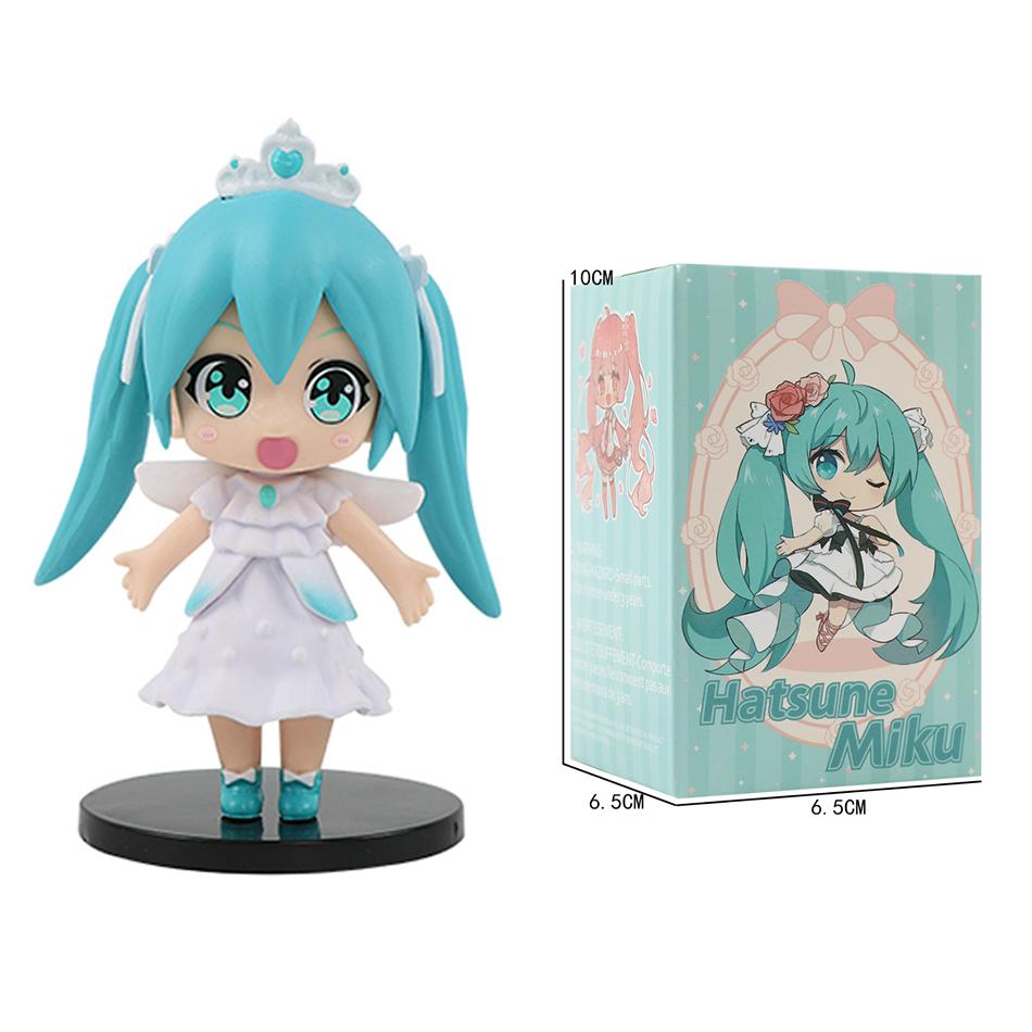 Latest Popular Hatsune Miku Q Version  Lovely Timeless Figurine Collection Model Decor Toy Kids Festival Gift For Kids