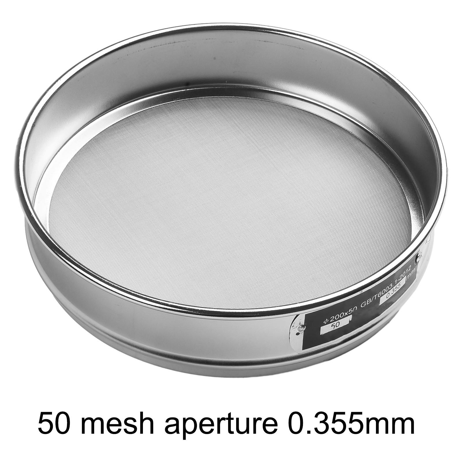 

Стандартное сито для проверки образцов из нержавеющей стали 1 шт 20 см 50 Mesh