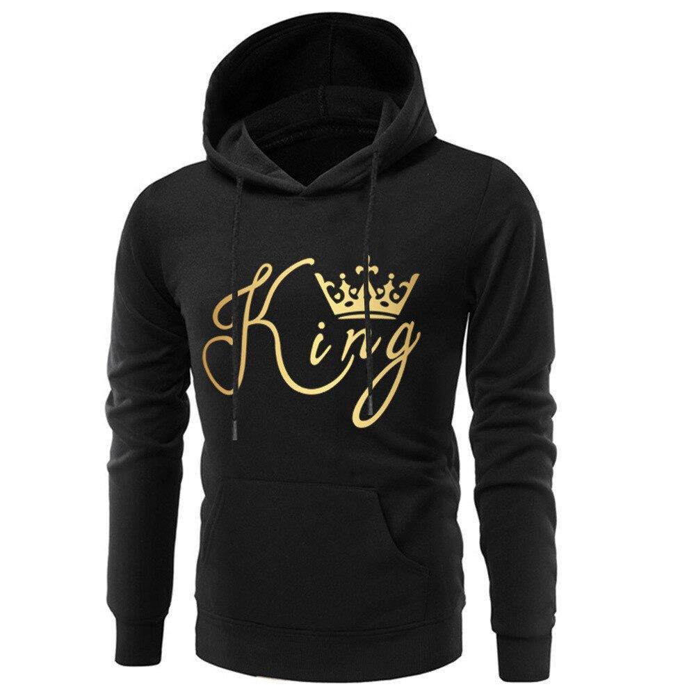 KING QUEEN Couple Valentine's Day hooded jumper hooded sweater hoodie