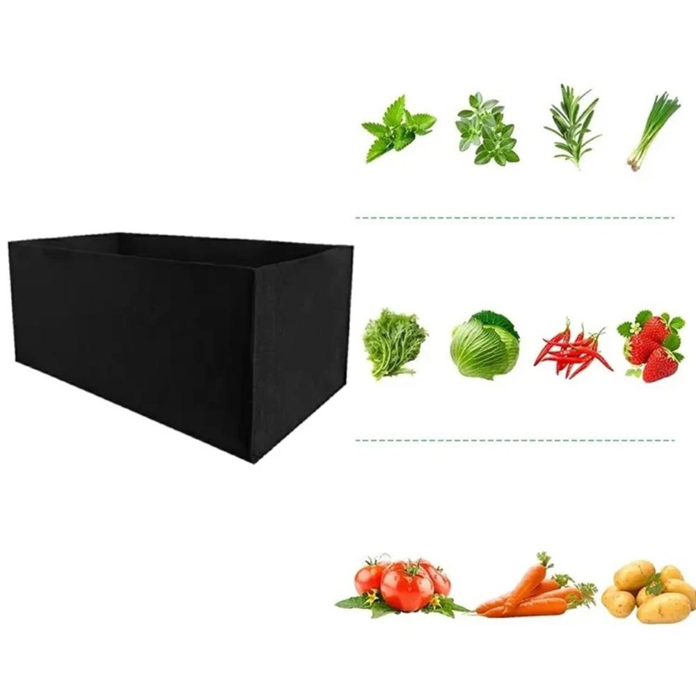Square Felt Growing Bucket Plant Growth Bag Multi-Functional Vegetable Plant Non-Woven Felt Growing Bag