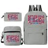Vintage "Netherlands Hup Holland Hup" 3 In 1 Backpack Shoulder Bag Pencil Case Women Men Student Fashion Football Lover Bagpack