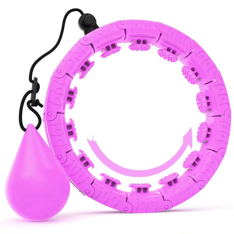 Upgraded Detachable Weighted Silent Fitness Hula Hoop