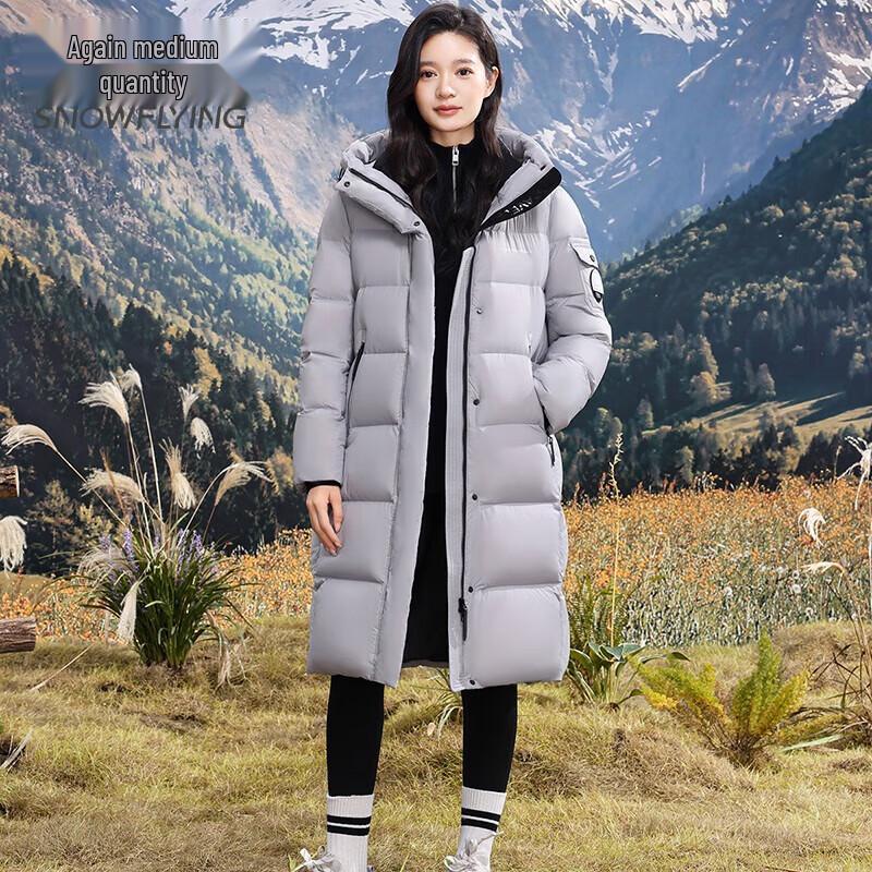 SNOWFLYING Couple's Hooded Winter Down Jacket X40146308FX