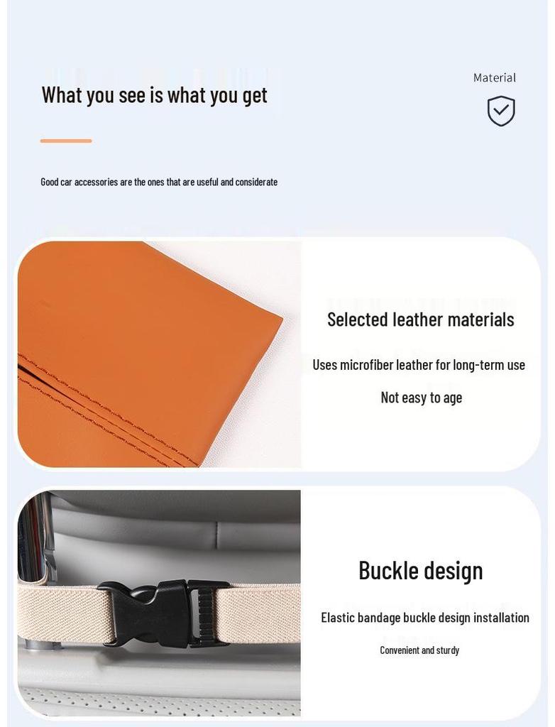 Car Seat Tissue Holder for AITO M9: Armrest Box Tissue Bag