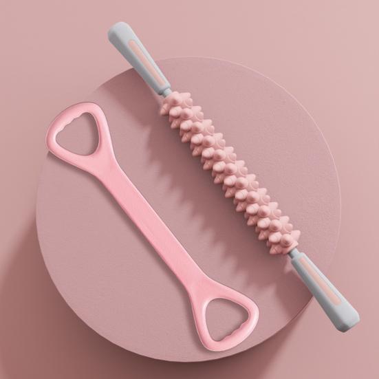 Massage Stick Multifunctional Handheld High Comfortable Grip Non-slip TPR Handles Hardness with Muscles Relaxation Thickened