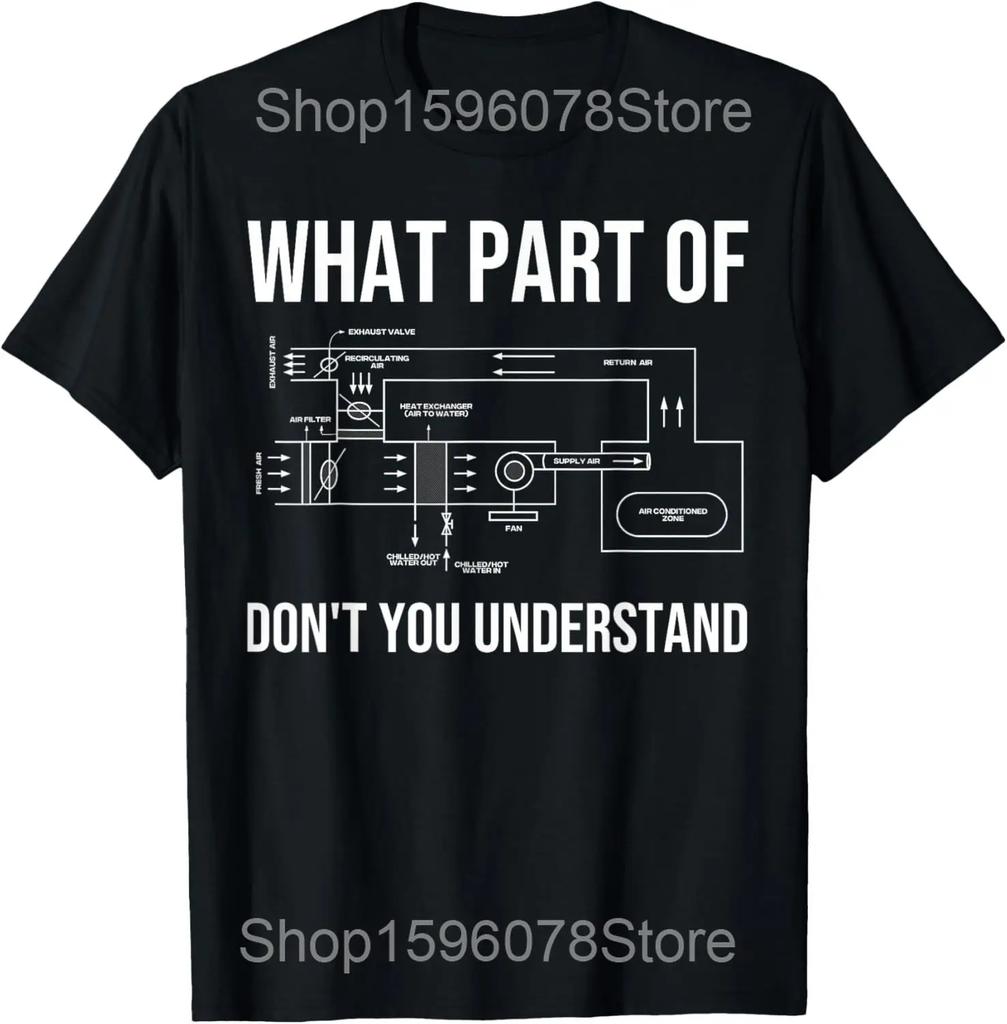 HVAC Technician Tech I Make Your HVAC Clean Again T Shirts Men Cotton Humor Streetwear Tee Short Sleeve Unisex Loose Clothing