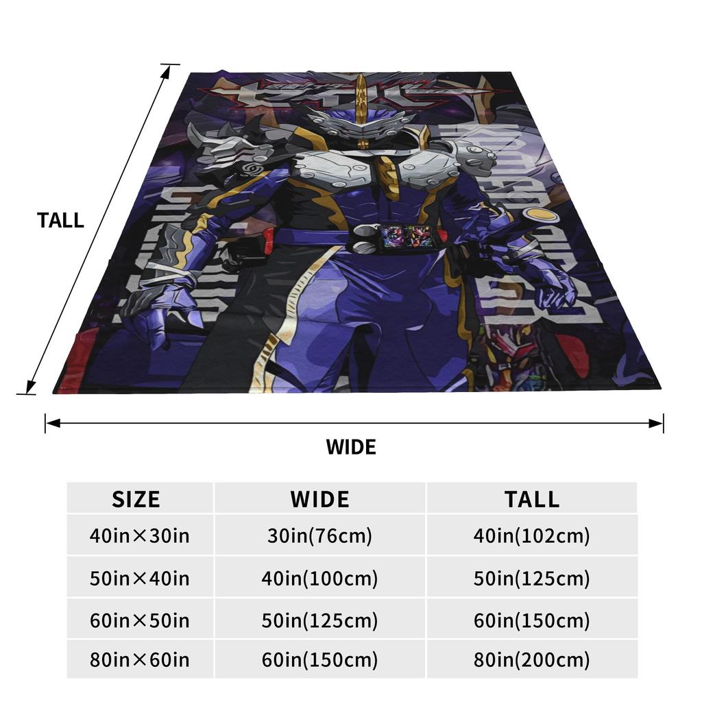 kamen rider anime Gift Blanket For Men Women Ultra Soft Throw Blankets for Couch 50x60 Inches Multiple Sizes