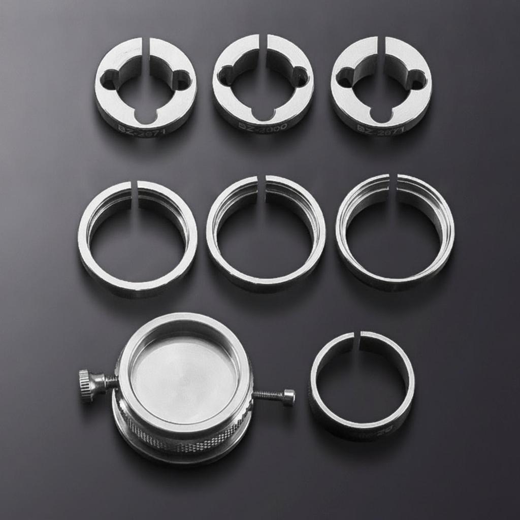 Movement Seat with Adapter Rings Knurled Watch Base Rotary Repair