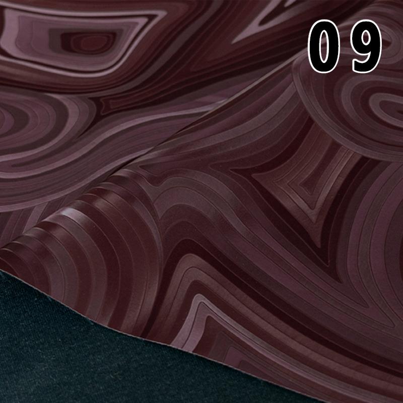

50*140cm Ultrasonic Water Ripple PU Leather Fabric For DIY Sewing Silhouette Jacket Garments Designer Fabric 50x145cm