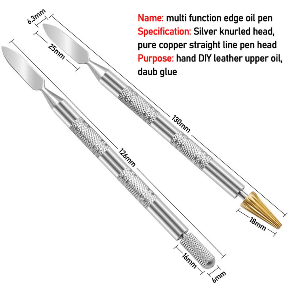 Double head leather oil paste dye quick pencil applicator paint roller tool for leather crafts tools double side Diy Handmade