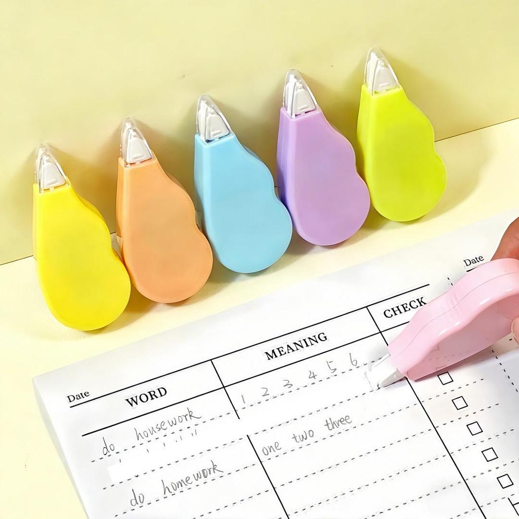 Mini Macaron Heart Eraser: Cute Silent Correction Tape for Students