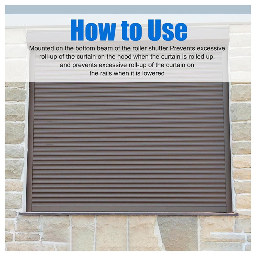 8 Pcs White Blind Stopper With Screws Blinds Stops Door Window Screening Stoppers Man Roller Shutter Hardware