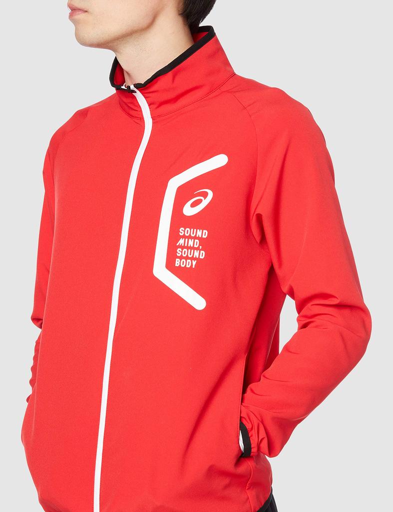 Training Wear HEX Cross Jacket 2031C264 Classic Red Japan XL to Japanese size [ASICS] (Slim) Men's (equivalent XL)