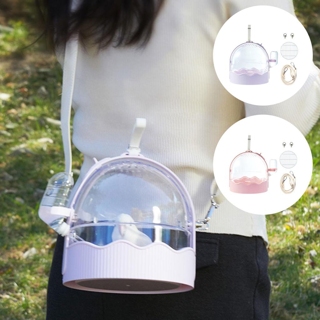 Transparent Pet Travel Carry On Carrier, Portable Cross Body Bag