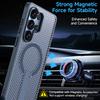 Samsung S26ultra Magnetic Mobile Phone Case Plus Anti-drop Fanxing Honeycomb Breathable Heat Dissipation S25u Vertical Bracket