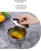 Stainless Steel Double Boiler with Lid - Steamed Egg & Baby Food Bowl