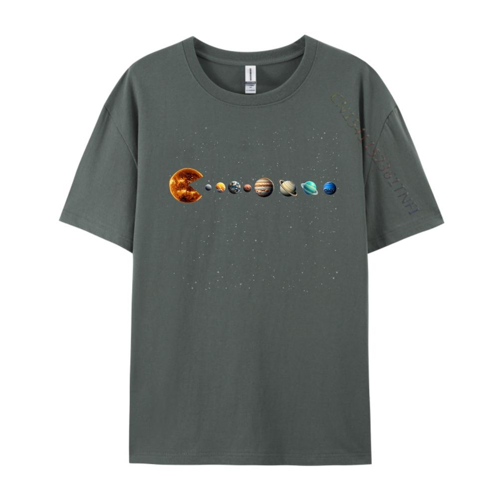 Funny Solar System Astronauts Space Video Games Designer T Shirt Men Cotton T Shirt Men Aesthetic