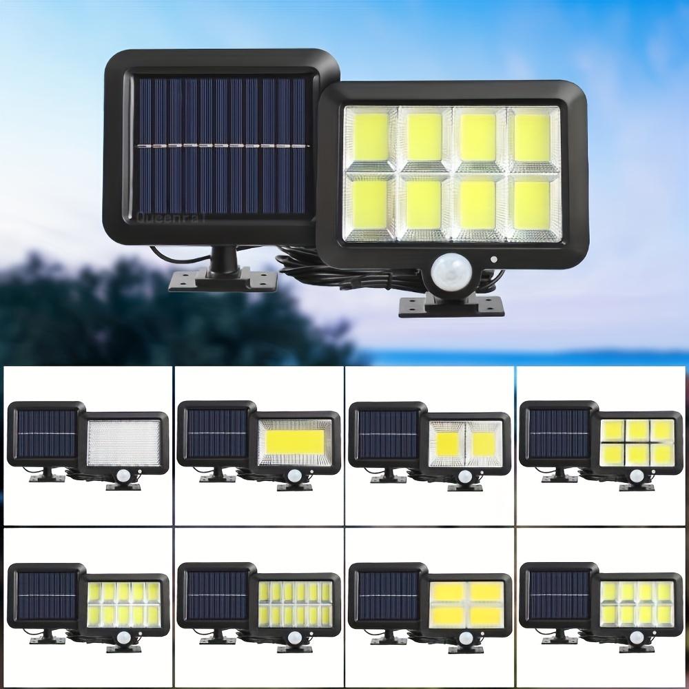 1PC 108/120/128/160COB Solar Split Wall Light, Sensor Motion 3 Modes Powered Waterproof Wireless Garden Wall Night Street Light