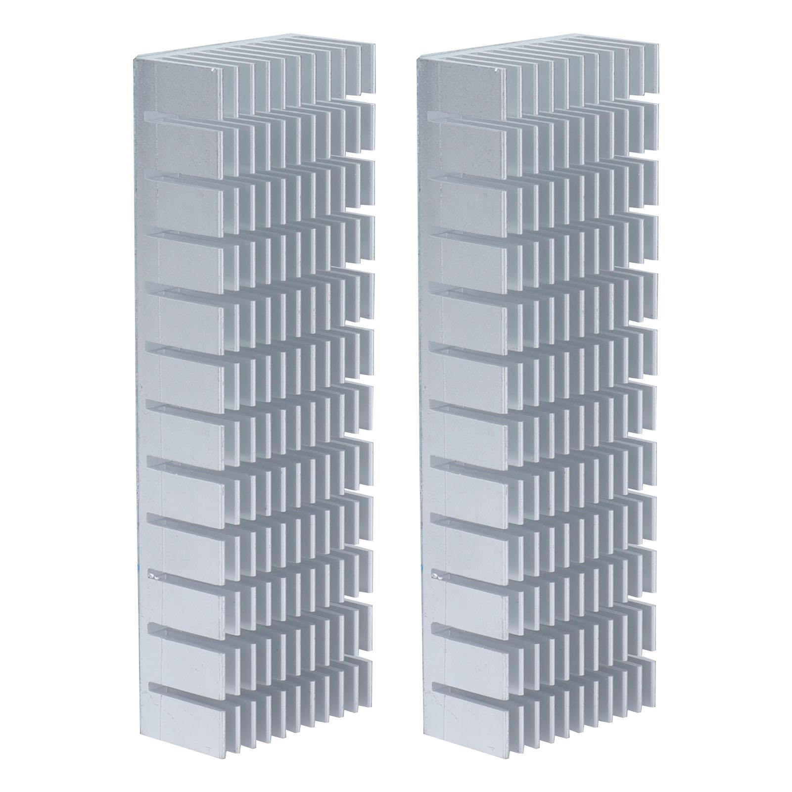 

2 шт. Алюминиевый радиаторный модуль Оребренная радиаторная пластина Охлаждение ЦП 120 мм x 40 мм x 20 ммБез